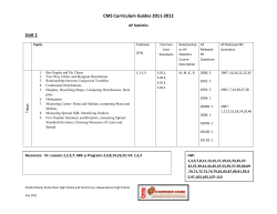 Curriculum Guide - AP Statistics Final