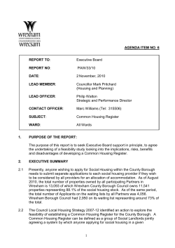 Copy herewith - Wrexham County Borough Council