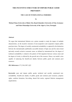 The Incentive Structure of Impure Public Good Provision: the