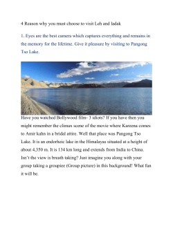 4 Reason why you must choose to visit Leh and