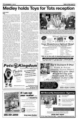 Medley holds Toys for Tots reception