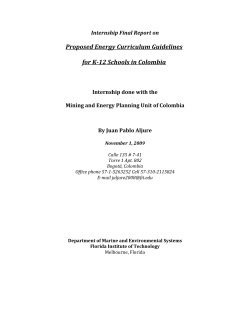 Proposed Energy Curriculum Guidelines for K-12 Schools in