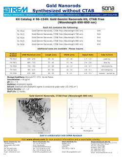 Gold Nanorods Synthesized without CTAB