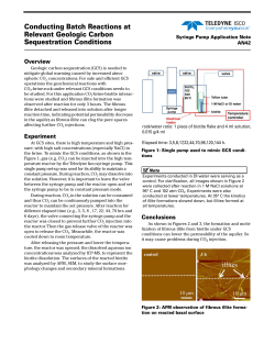 Conducting Batch Reactions at Relevant Geologic