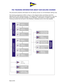 further information about dinghy sailing in 2016