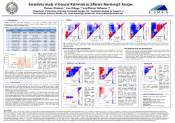 Sensitivity Study of Glyoxal Retrievals at Different Wavelength Ranges