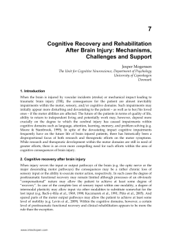 Cognitive recovery and rehabilitation after brain injury: mechanisms