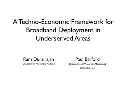A Techno-Economic Framework for Broadband Deployment in