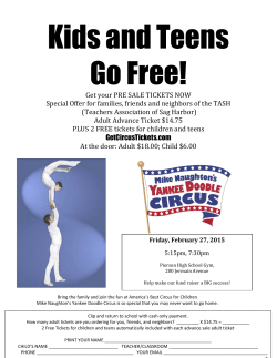 Kids and Teens Go Free! - Sag Harbor Union Free School District