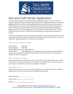 Arts and Craft Vendor Application