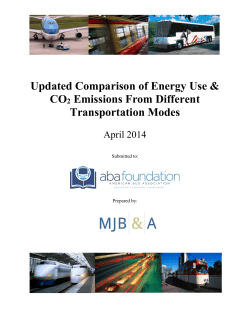 Comparison of Energy Use and Emissions From Different