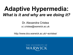 Title Slide - University of Warwick