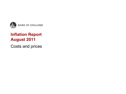 Bank of England Inflation Report August 2011