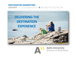 Delivering the Destination Experience slidedeck File