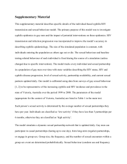 Population demographics, sexual partnership dynamics