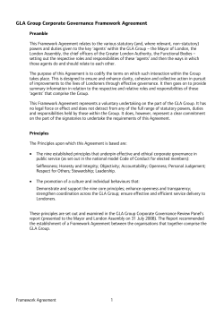GLA Group`s - Greater London Authority