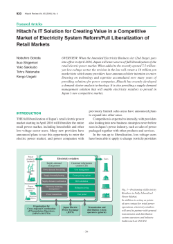 Hitachi`s IT Solution for Creating Value in a
