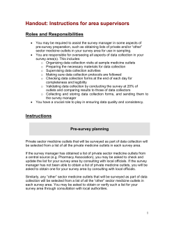 Chapter 5: Preparing for data collection in the field