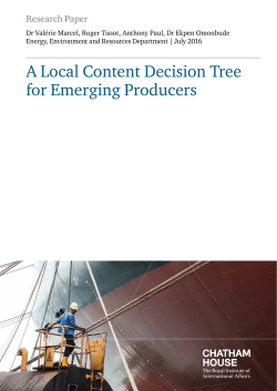 A Local Content Decision Tree for Emerging