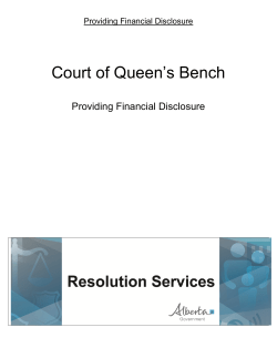 Providing Financial Disclosure