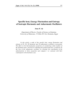 Specific heat, Energy Fluctuation and Entropy of Isotropic - Eg-MRS