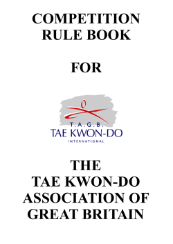 TAGB Competition Rule Book
