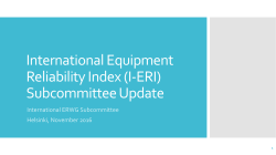 I-ERI Update November 2016