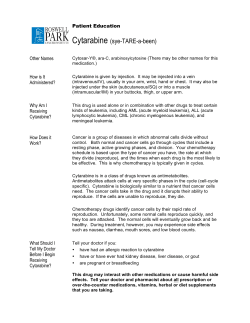 Cytarabine - Roswell Park Cancer Institute