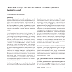Grounded Theory: An Effective Method for User