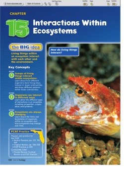 Interactions Within Ecosystems