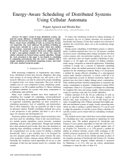 Energy-Aware Scheduling of Distributed Systems Using Cellular
