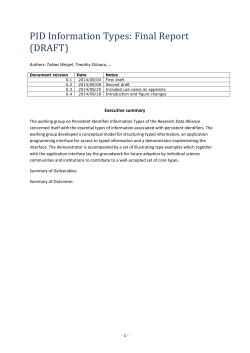 20140920 PID Information Types Final Deliverable