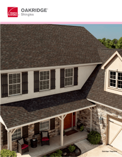 Oakridge Shingles Brochure