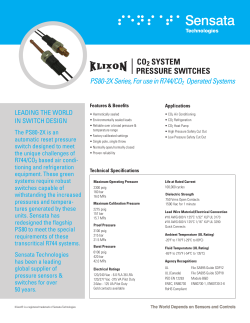 co2 system pressure switches