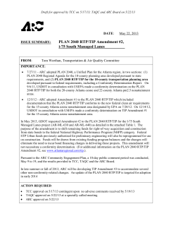 PLAN 2040 RTP/TIP Amendment #2, I