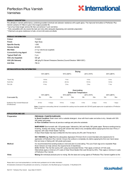 Perfection Plus Varnish