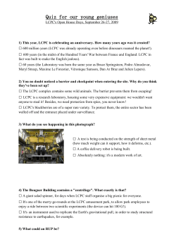 Le questionnaire des p`tits génies