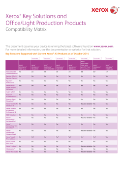 Office Printers Key Solutions Compatibility Table