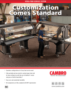 Customization Comes Standard