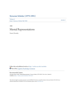 Mental Representations - SUrface