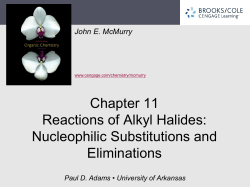 11. Reactions of Alkyl Halides: Nucleophilic