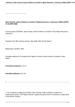 Open Society Justice Initiative (on behalf of Njawe Noumeni) v