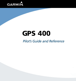 GPS 400 Pilot`s Guide