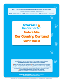 Starfall Kindergarten