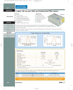 T-Light: 780 nm and 1560 nm Femtosecond Fiber Lasers