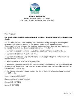 Application for $300 ODSP Property Tax Credit