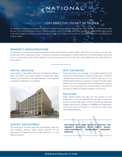 case study: cost-effective gigabit networks - National Wi-Fi