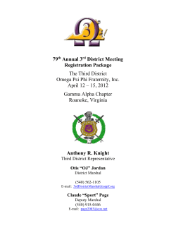 72ND ANNUAL THIRD DISTRICT CONFERENCE