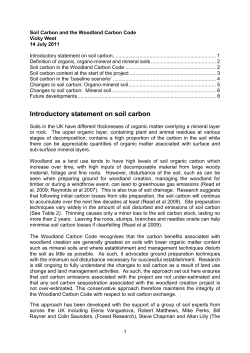 Soil Carbon - Forestry Commission