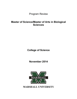 Program Review - Marshall University